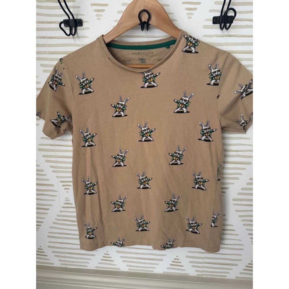 Boys Size 11/12 Easter Dabbing Bunny T-Shirt